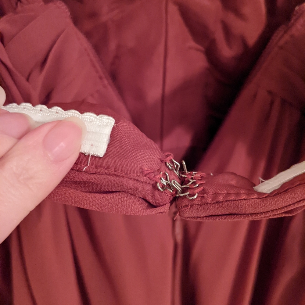 Azazie terra cotta long formal dress - Picture 10 of 13